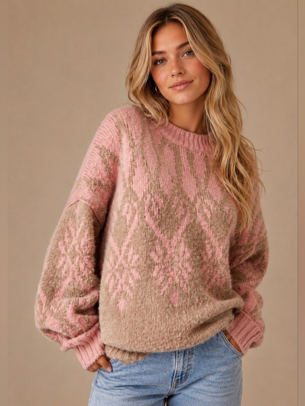 Free People Fireside Tunic Size Large Etheral Blush
